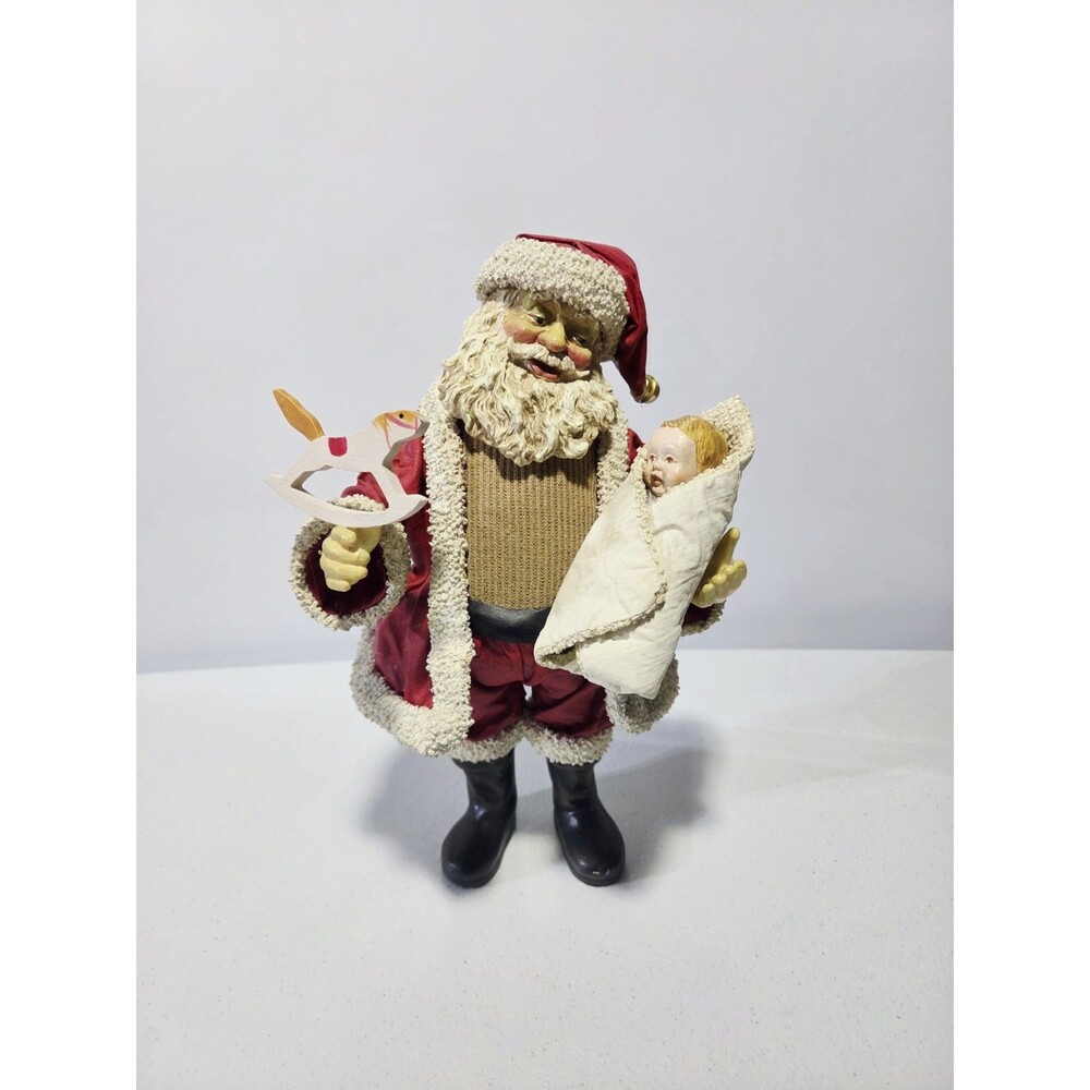 Possible Dreams Clothtique 1988 Baby's First Noel Christmas Santa 10.25"